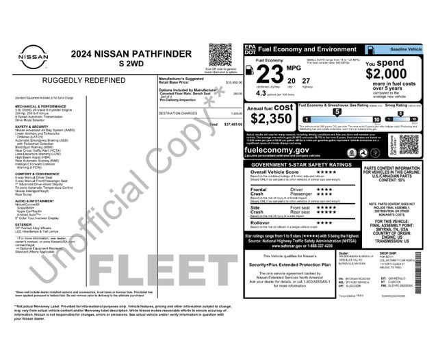 Used 2024 Nissan Pathfinder S FWD image 4