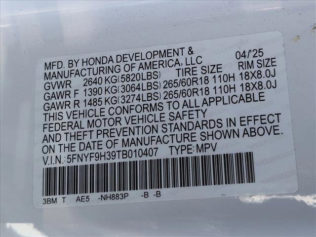 Used 2026 Honda Passport RTL image 24