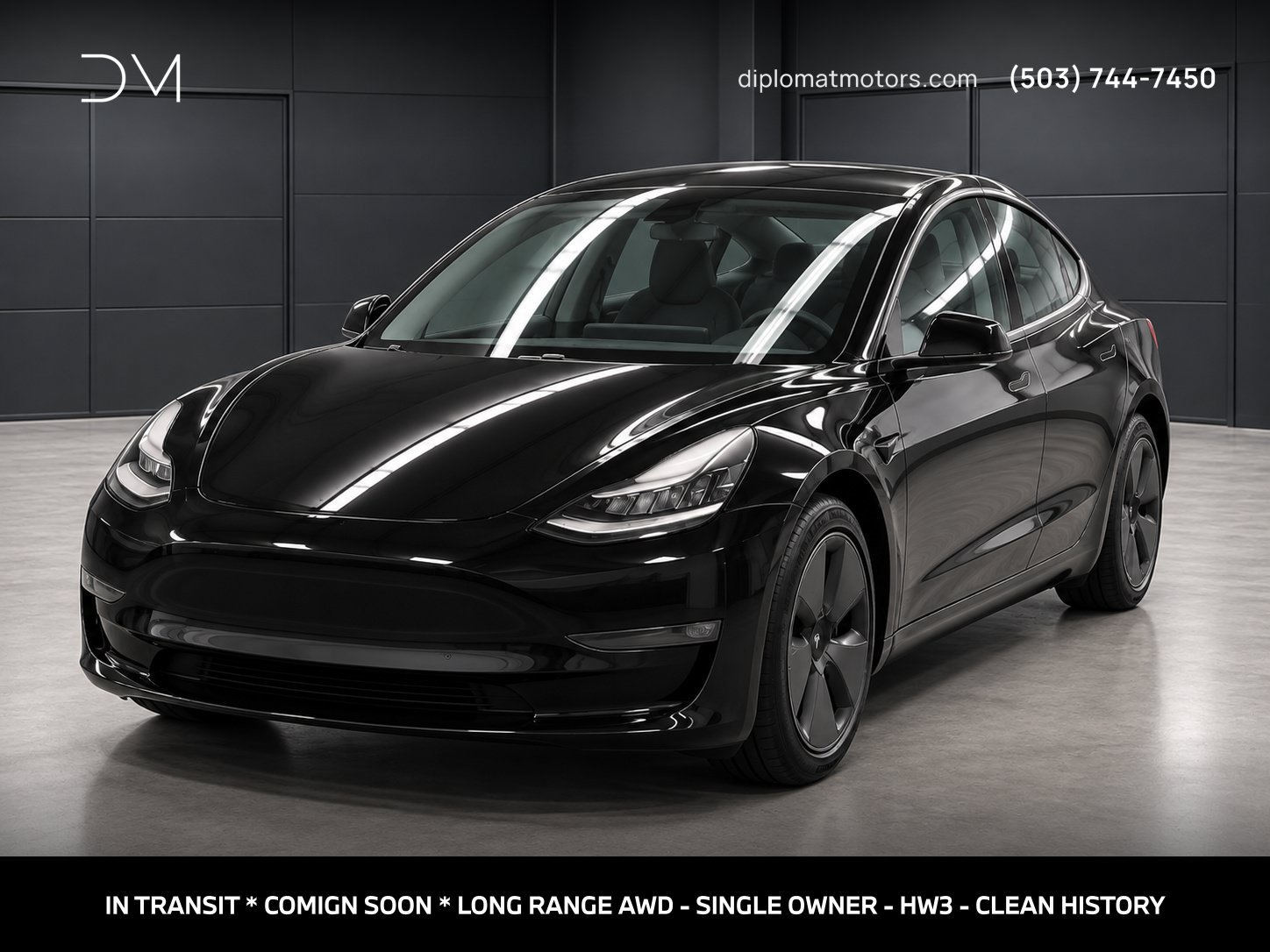 Used 2019 Tesla Model 3 Long Range AWD/4WD image 1