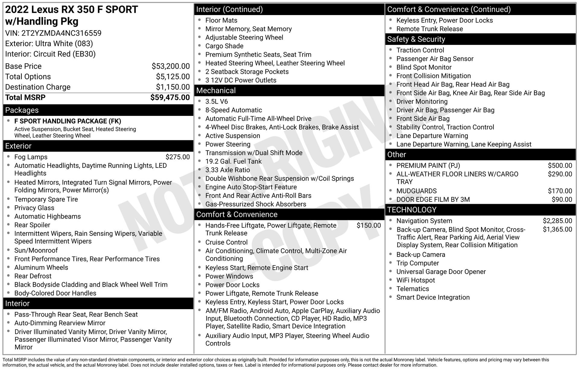 Used 2022 Lexus RX 350 F Sport image 27