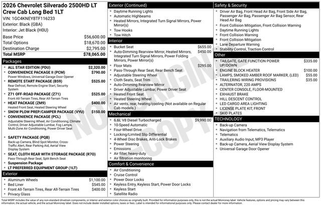 New 2026 Chevrolet Silverado 2500 LT w/ All Star Edition image 19
