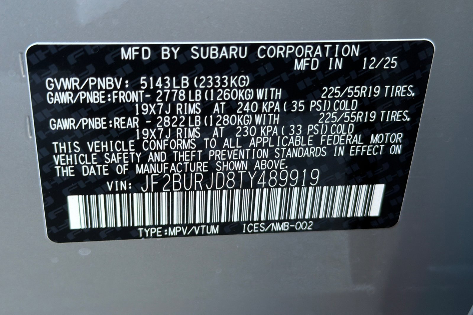 New 2026 Subaru Outback Touring XT image 26