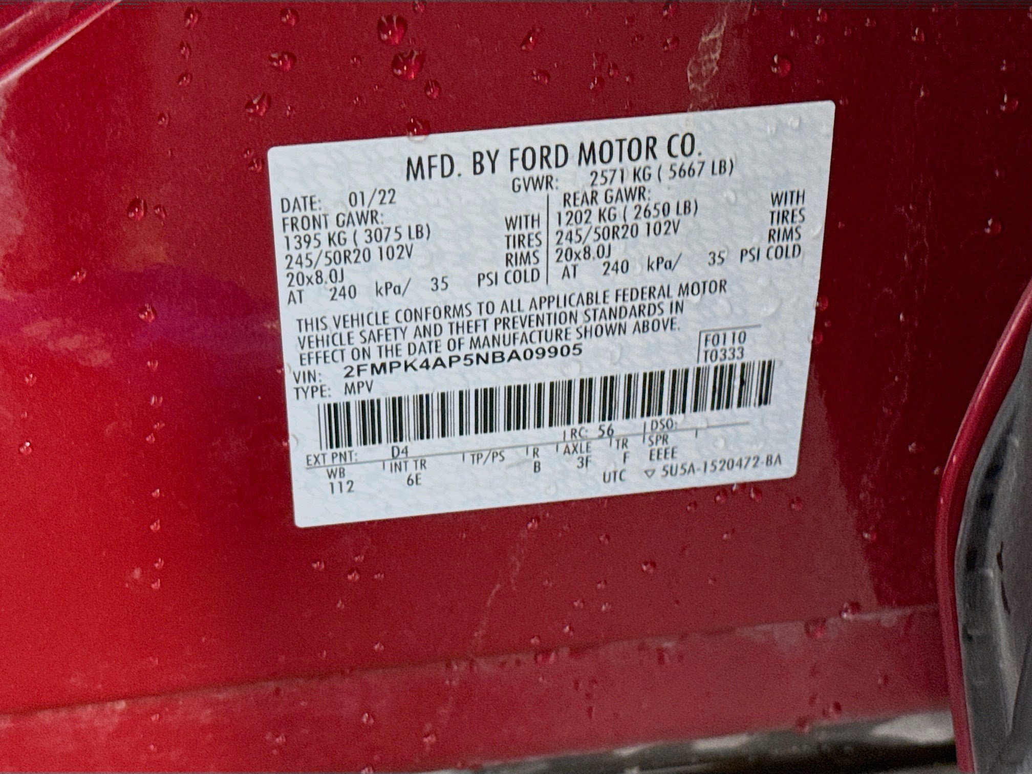 Used 2022 Ford Edge ST AWD/4WD image 40