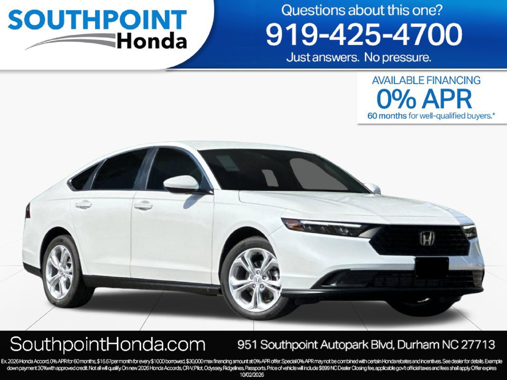 New 2026 Honda Accord LX