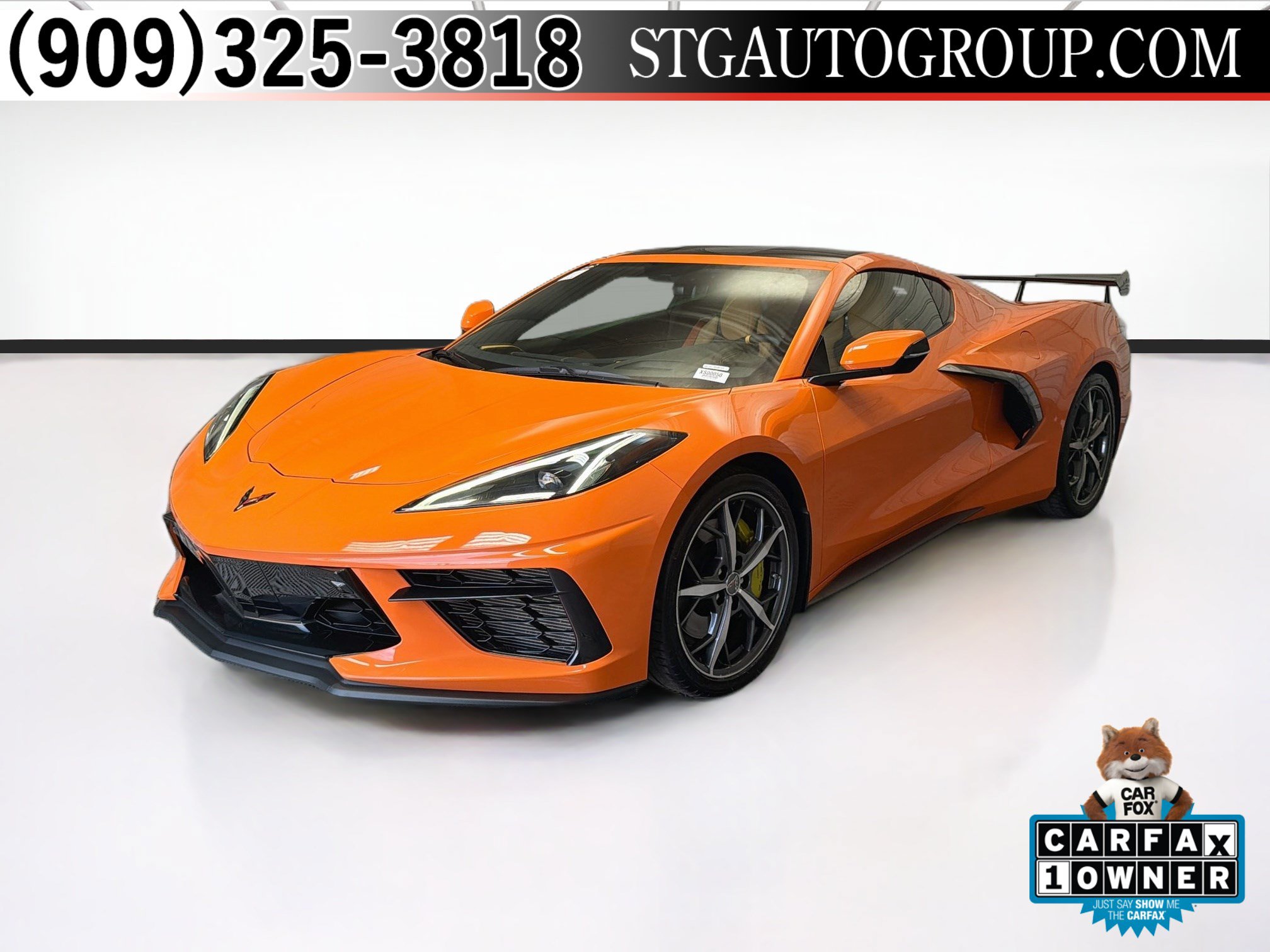 Used 2022 Chevrolet Corvette Stingray Premium Cpe w/ Z51 Performance Package RWD image 1