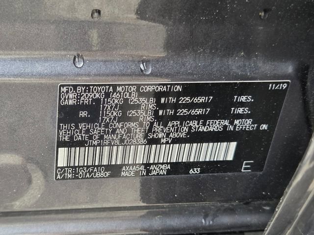 Used 2020 Toyota RAV4 XLE w/ All Weather Liner Package image 22