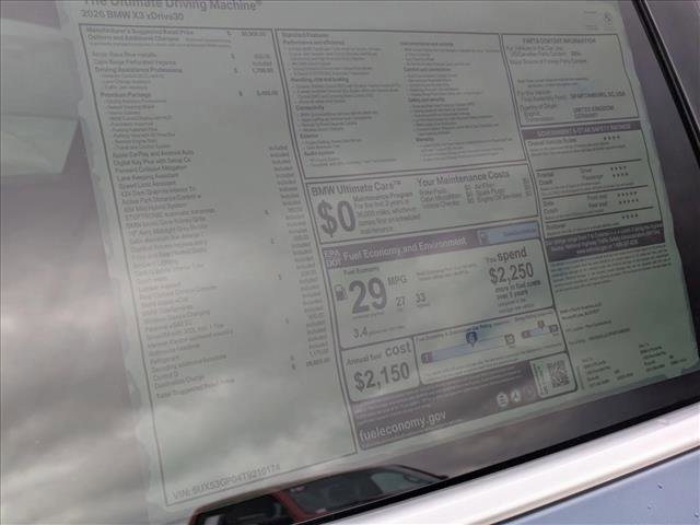 Used 2026 BMW X3 xDrive30 w/ Premium Package AWD/4WD image 19