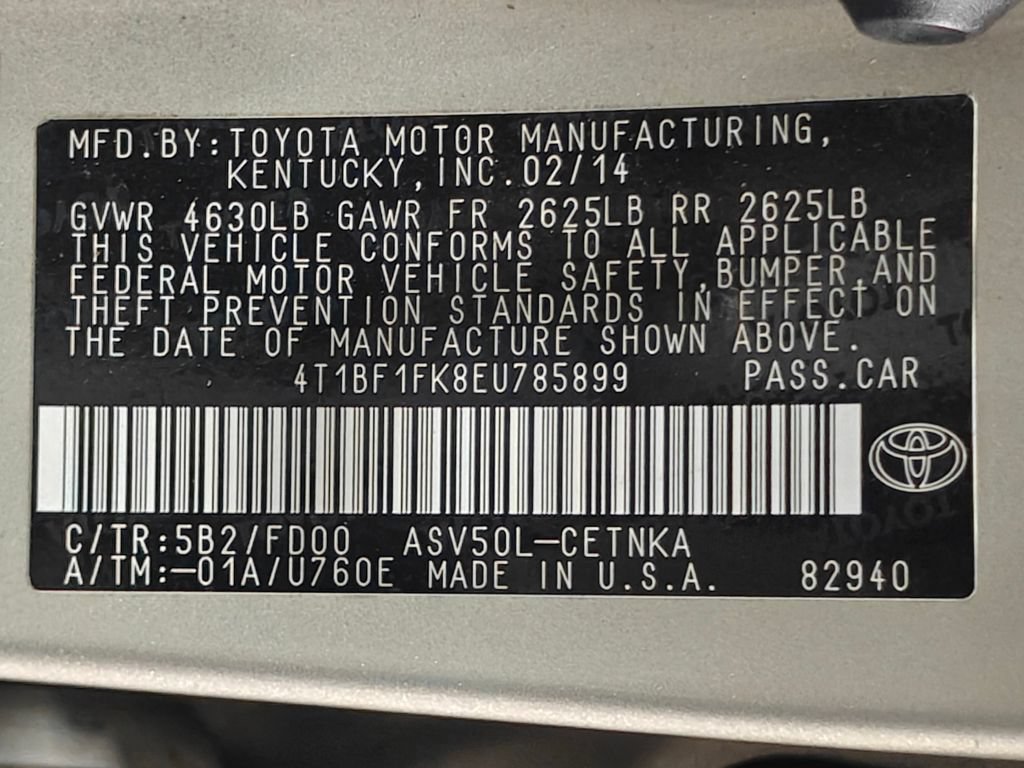 Used 2014 Toyota Camry LE FWD image 39