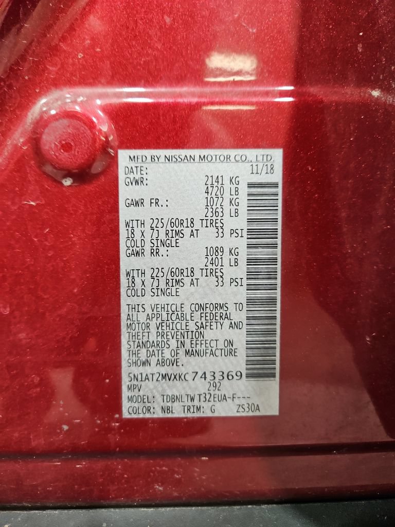 Used 2019 Nissan Rogue SV w/ Sun & Sound Touring Package AWD/4WD image 31