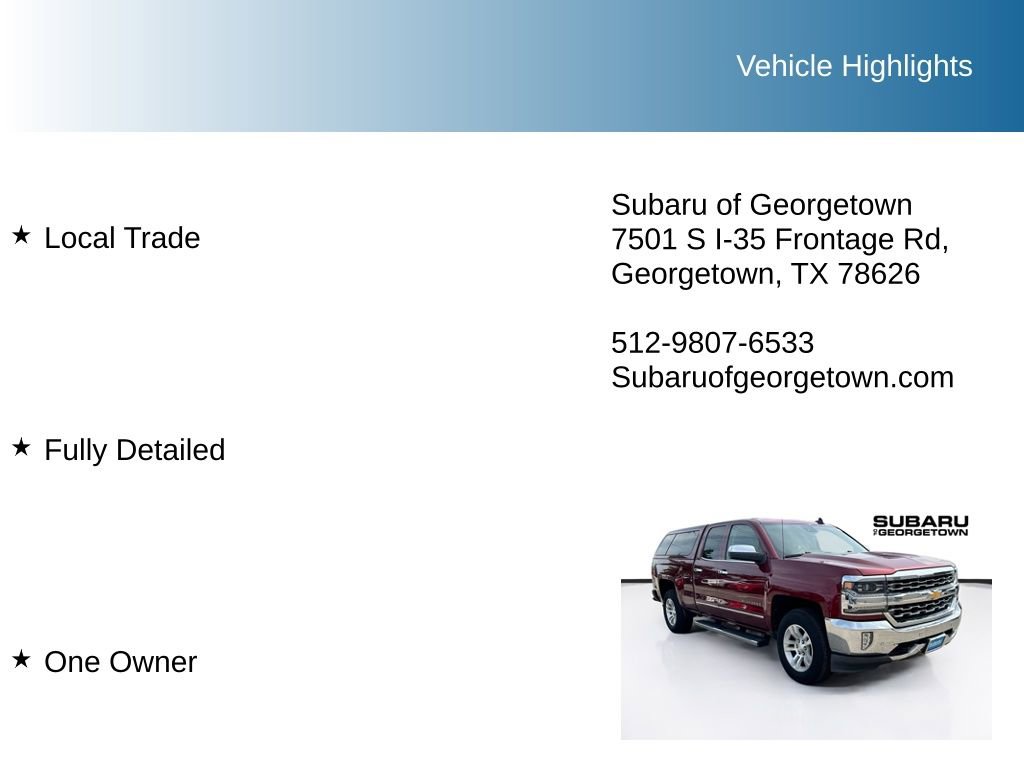 Used 2016 Chevrolet Silverado 1500 LTZ w/ LTZ Plus Package AWD/4WD image 10