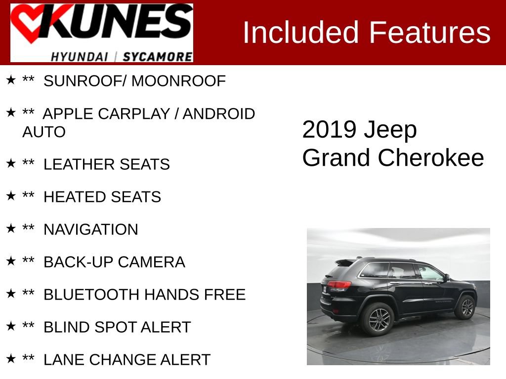 Used 2019 Jeep Grand Cherokee Limited w/ Luxury Group II AWD/4WD image 2