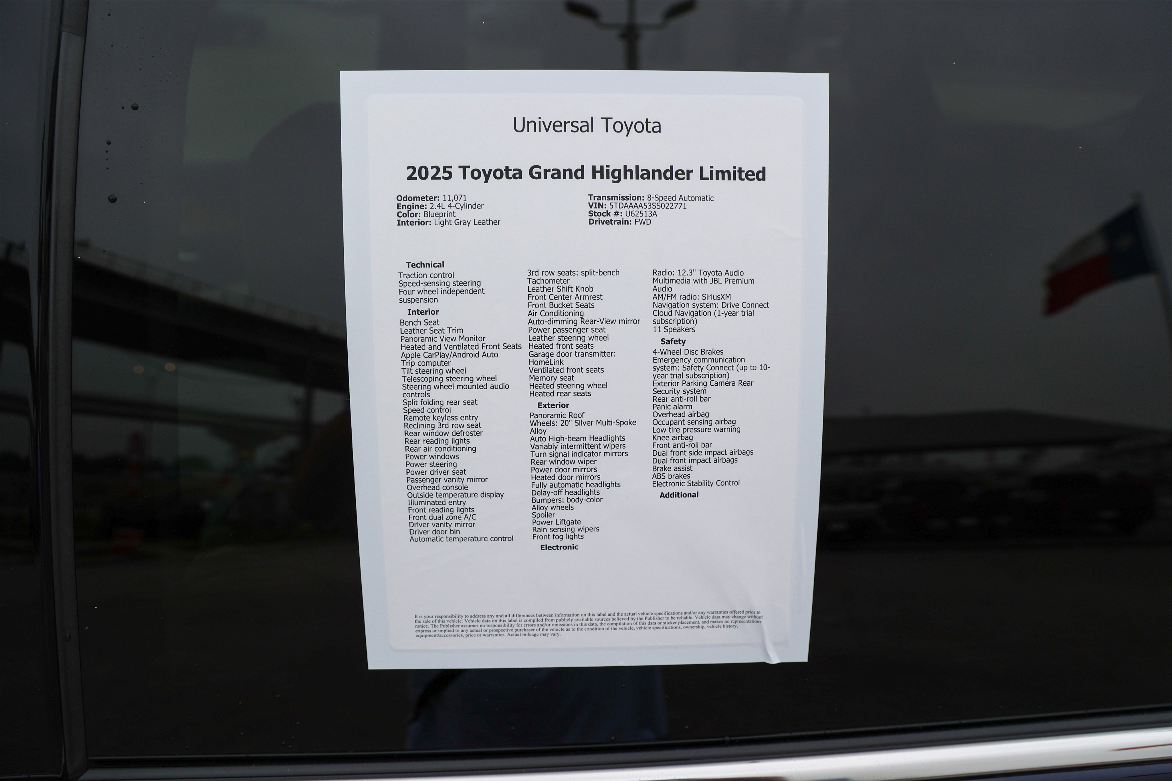 Certified 2025 Toyota Grand Highlander FWD image 54