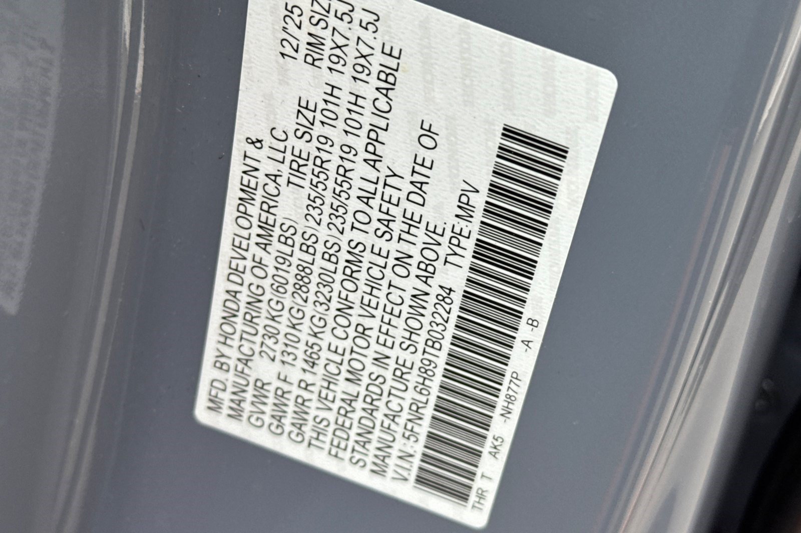 Certified 2026 Honda Odyssey Touring image 28