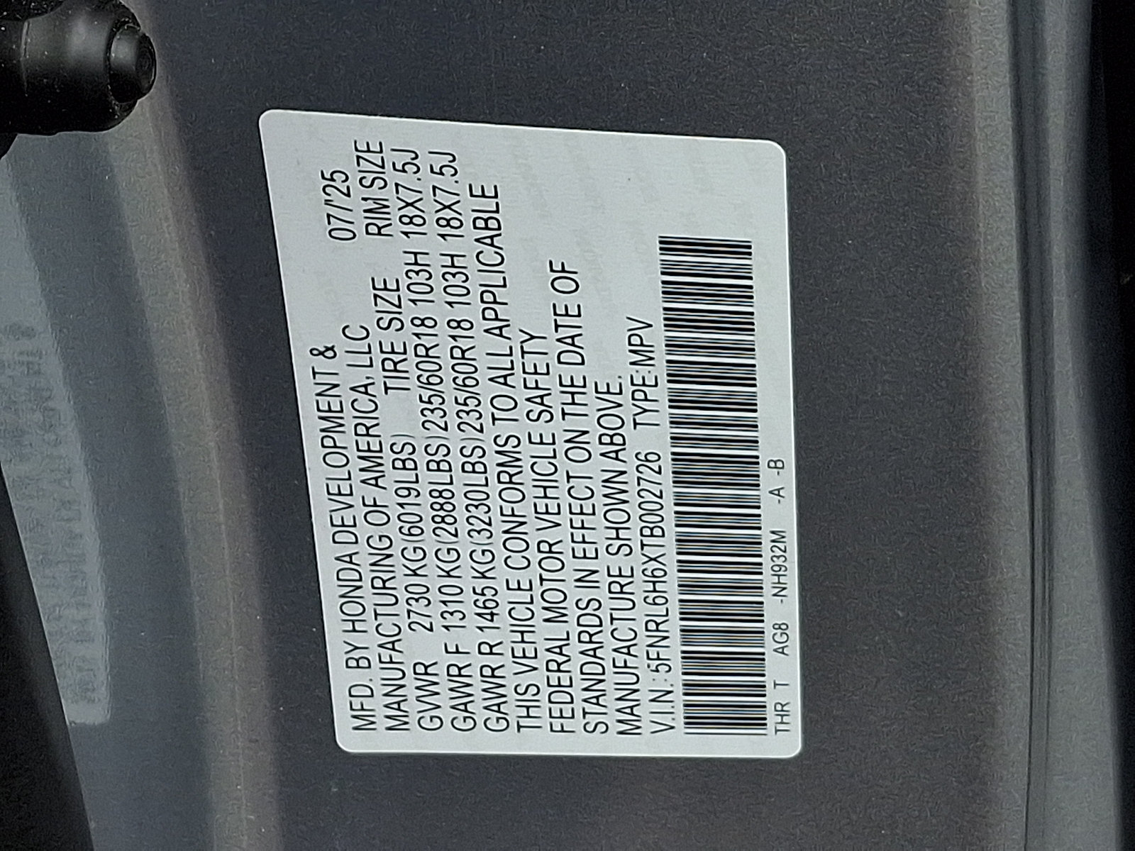 Used 2026 Honda Odyssey EX-L image 25