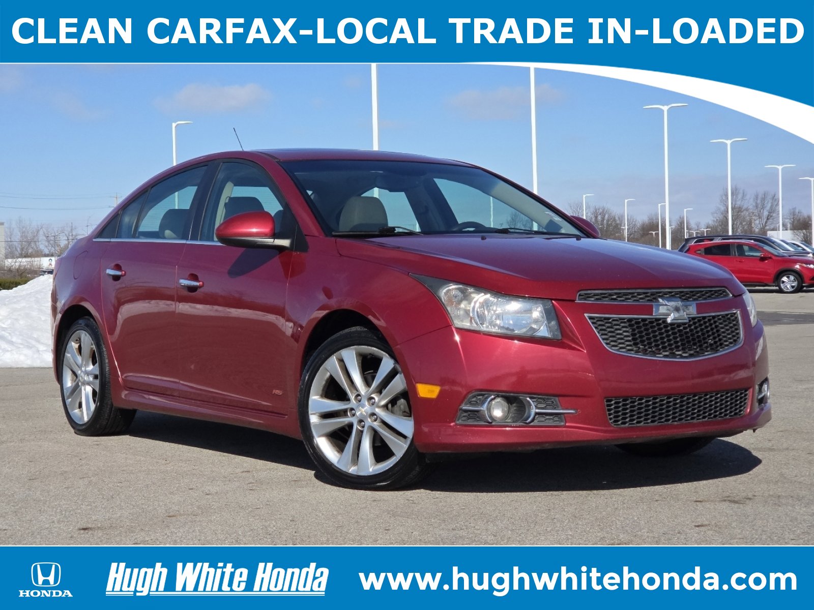 Used 2014 Chevrolet Cruze LTZ w/ Sun, Sound and Sport Package image 1