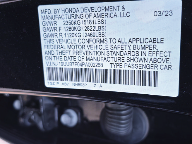 Certified 2023 Acura TLX Type S AWD/4WD image 8