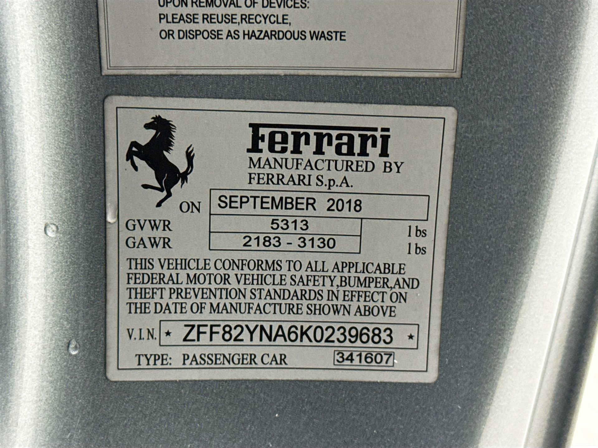 Certified 2019 Ferrari GTC4Lusso T RWD image 29