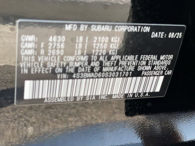 New 2025 Subaru Legacy Premium image 28