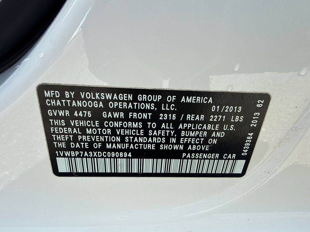 Used 2013 Volkswagen Passat 2.5 SE FWD image 23
