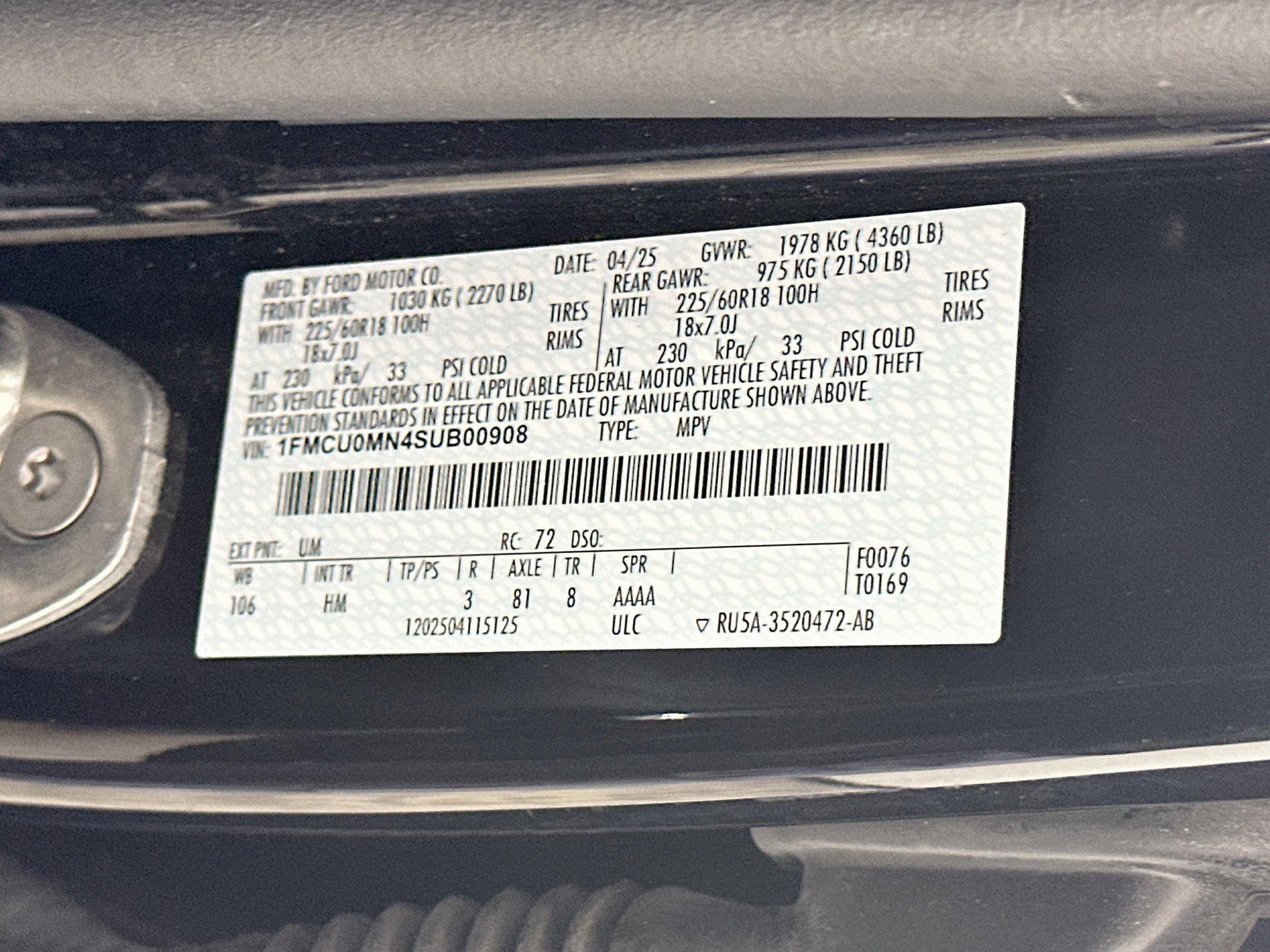 Used 2025 Ford Escape ST-Line FWD image 12