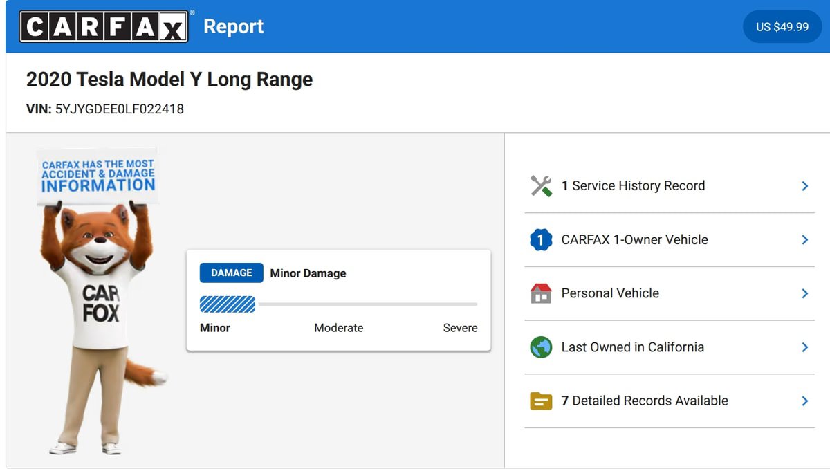 Used 2020 Tesla Model Y Long Range AWD/4WD image 2