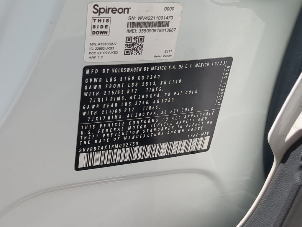 Certified 2024 Volkswagen Tiguan S FWD image 33