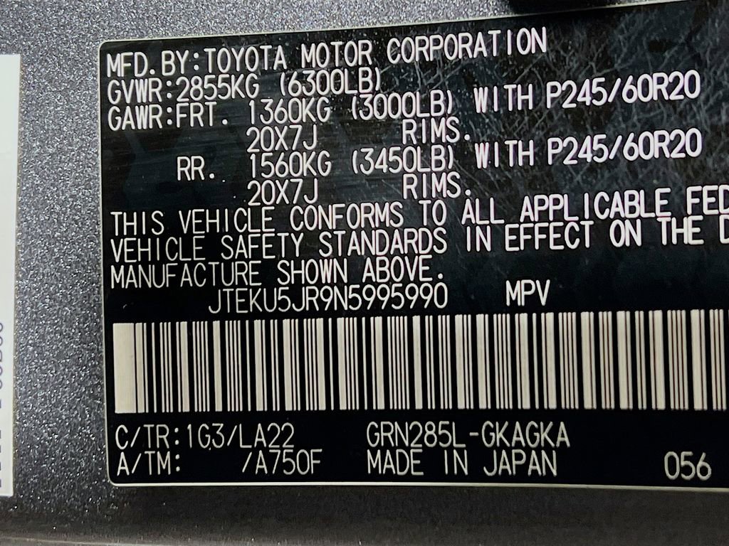 Certified 2022 Toyota 4Runner Limited AWD/4WD image 29