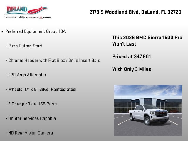 New 2026 GMC Sierra 1500 Pro w/ Pro Value Package AWD/4WD image 15