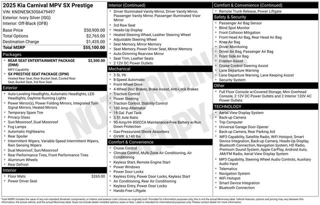Used 2025 Kia Carnival SX Prestige FWD image 37