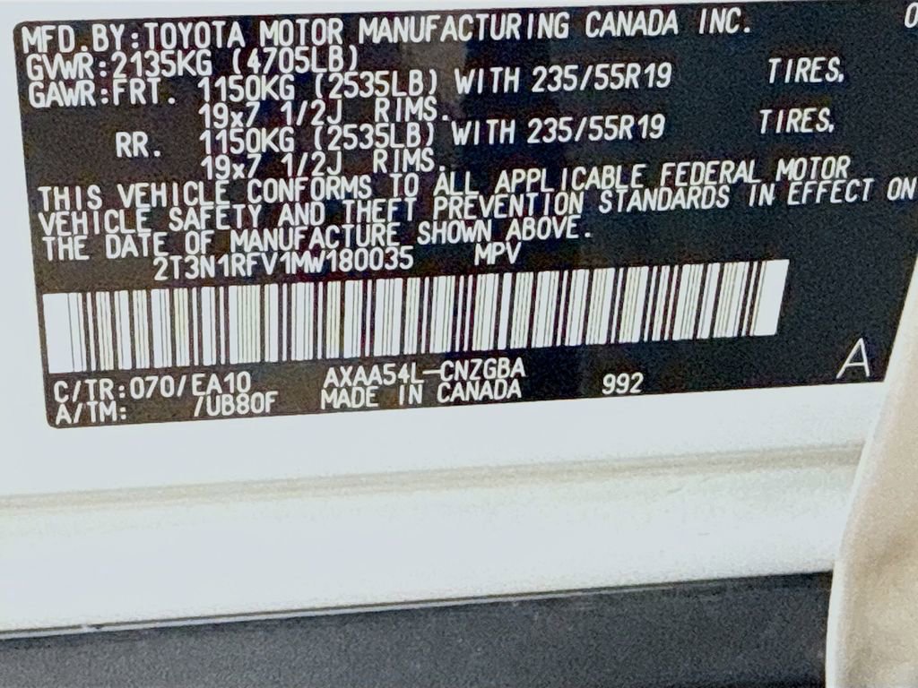 Certified 2021 Toyota RAV4 Limited AWD/4WD image 33