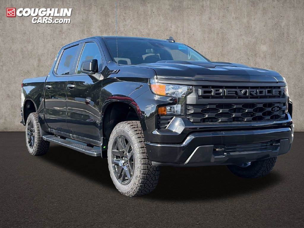 New 2026 Chevrolet Silverado 1500 Custom Trail Boss w/ Dark Appearance Package AWD/4WD 360° Tour