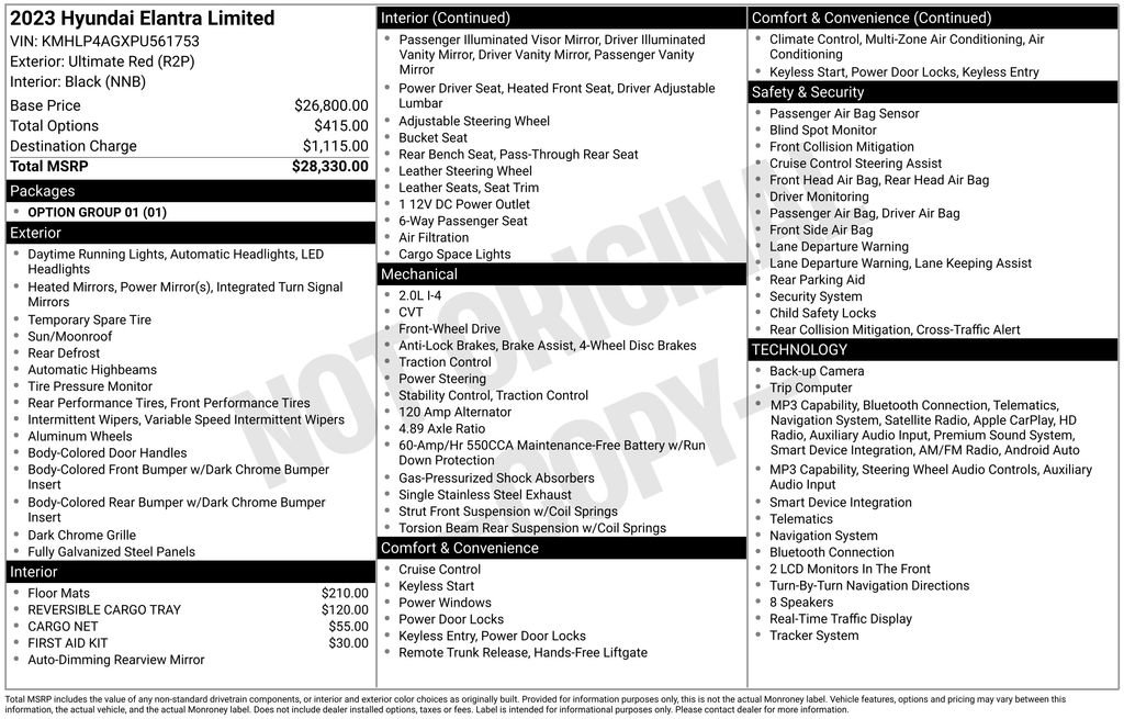 Used 2023 Hyundai Elantra Limited FWD image 29