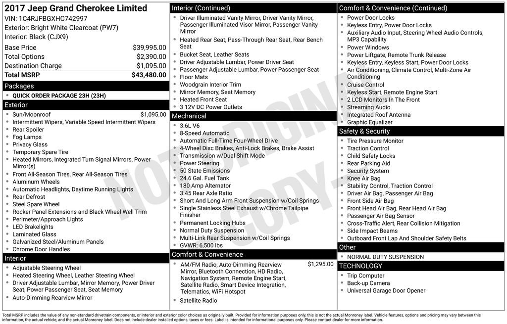 Used 2017 Jeep Grand Cherokee Limited image 6