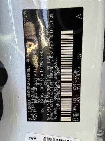 Used 2022 Toyota Highlander Platinum image 12