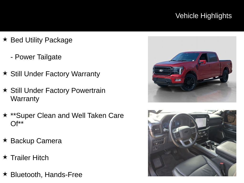 Certified 2024 Ford F150 Lariat w/ Equipment Group 502A High image 16