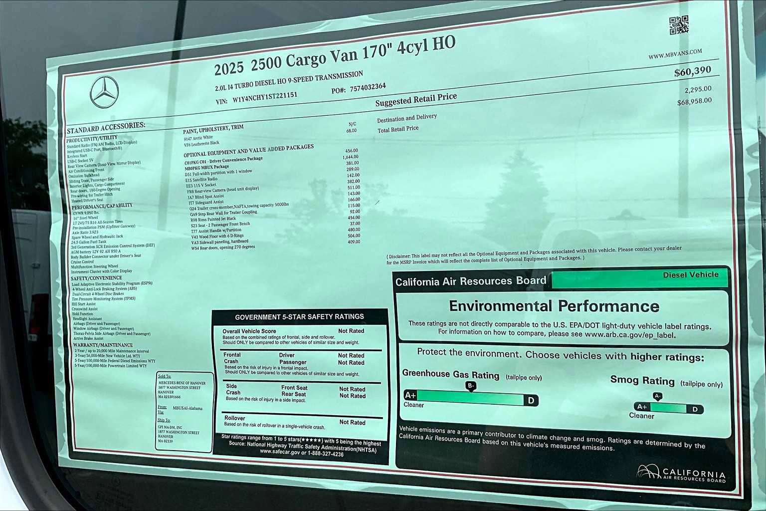 New 2025 Mercedes-Benz Sprinter 2500 image 17
