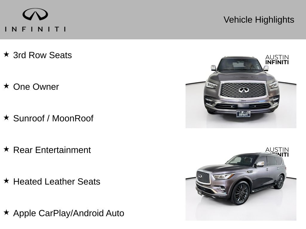 Certified 2022 INFINITI QX80 Sensory w/ Cargo Package RWD image 3