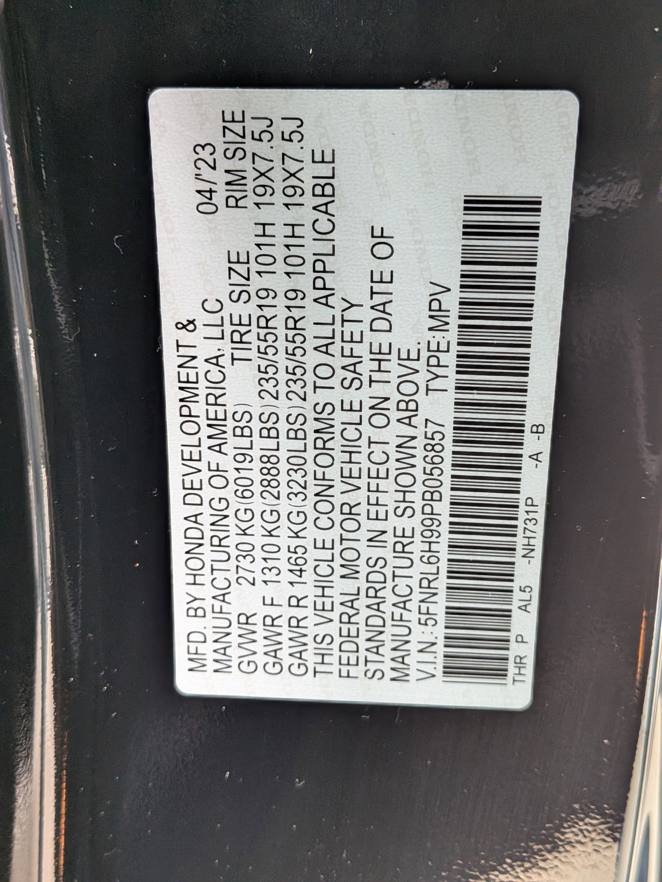 Certified 2023 Honda Odyssey Elite image 38