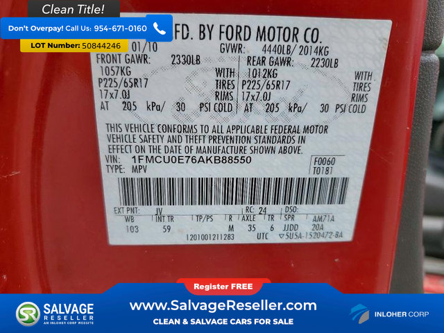 Used 2010 Ford Escape Limited FWD image 17