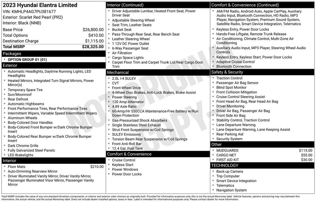 Used 2023 Hyundai Elantra Limited image 7