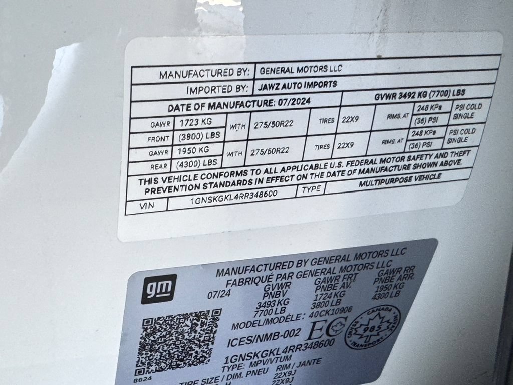 Certified 2024 Chevrolet Suburban High Country w/ Max Trailering Package AWD/4WD image 11