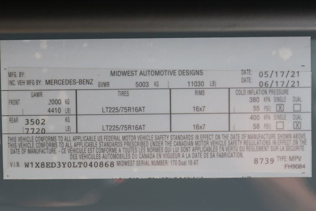 Used 2020 Mercedes-Benz Sprinter 3500 image 61