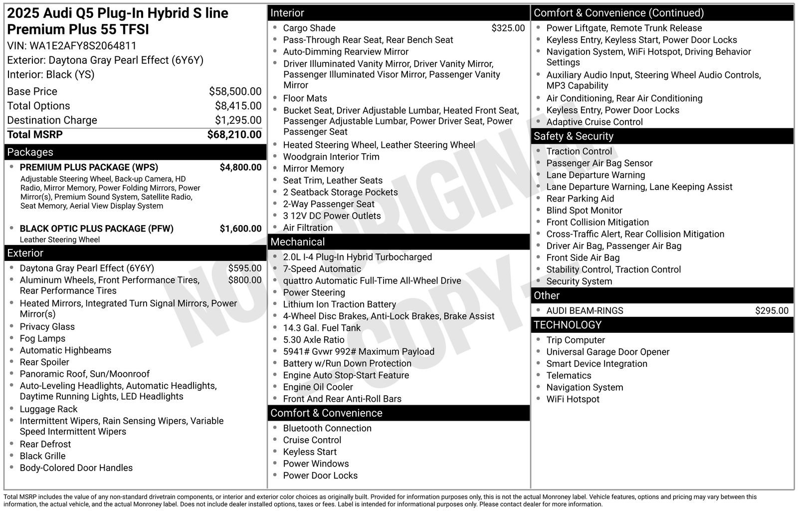 Certified 2025 Audi Q5 e Premium Plus w/ Premium Plus Package AWD/4WD image 34