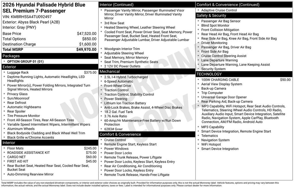 New 2026 Hyundai Palisade SEL Premium FWD image 5