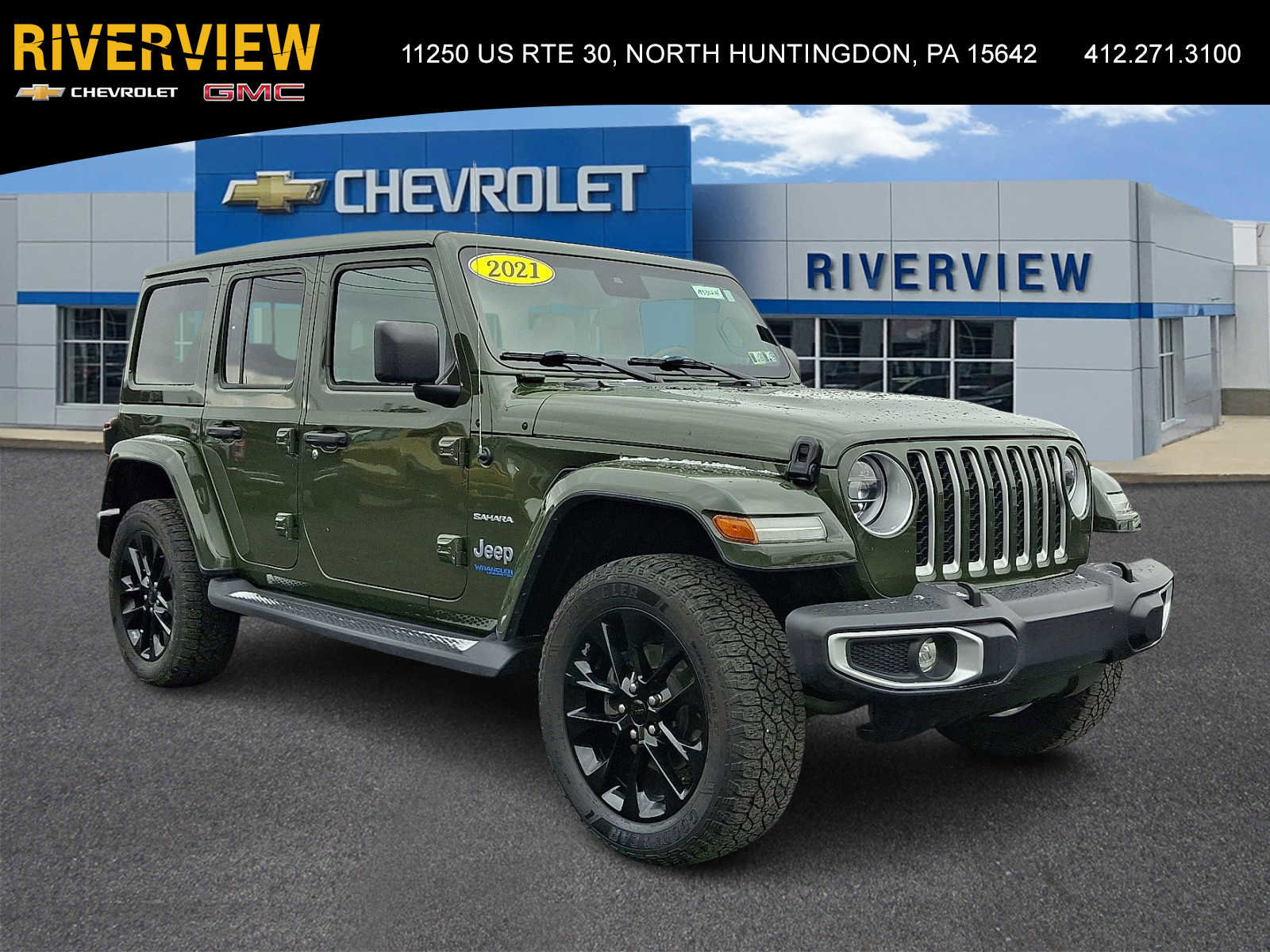 Used 2021 Jeep Wrangler Unlimited Sahara w/ Cold Weather Group image 1