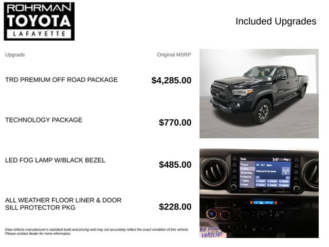 Used 2020 Toyota Tacoma TRD Off-Road w/ TRD Premium Off Road Package AWD/4WD image 4