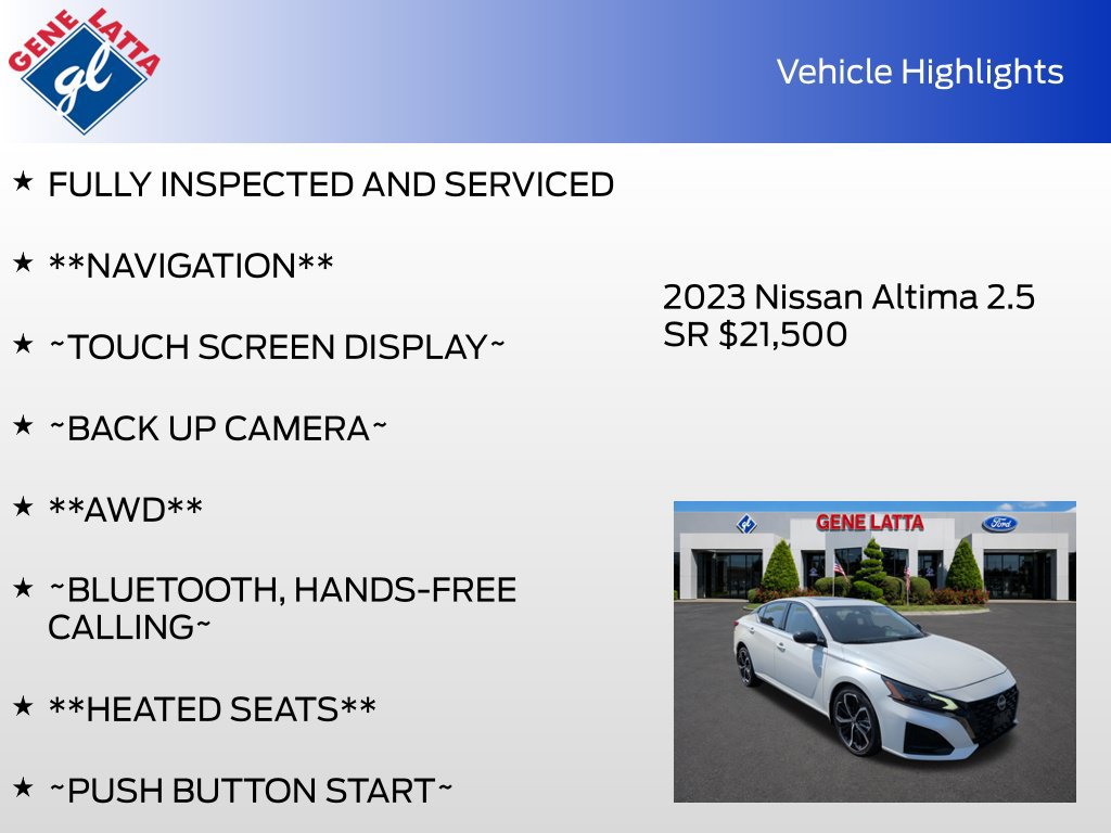 Used 2023 Nissan Altima 2.5 SR w/ SR Premium Package AWD/4WD image 33