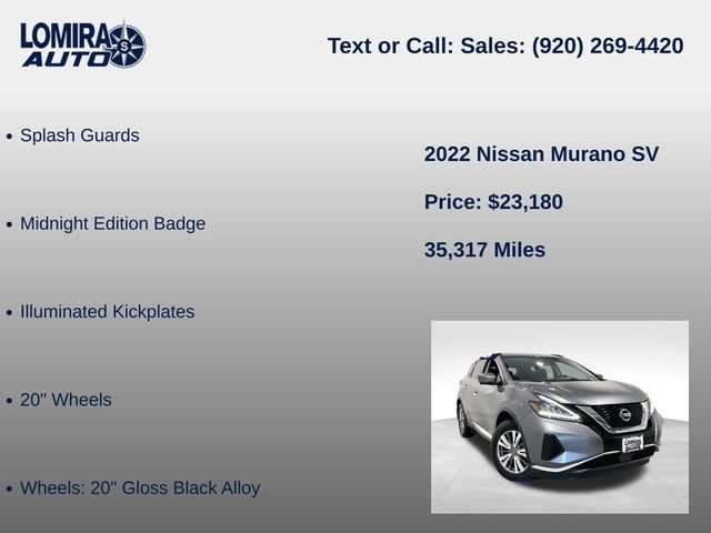 Used 2022 Nissan Murano SV AWD/4WD image 27