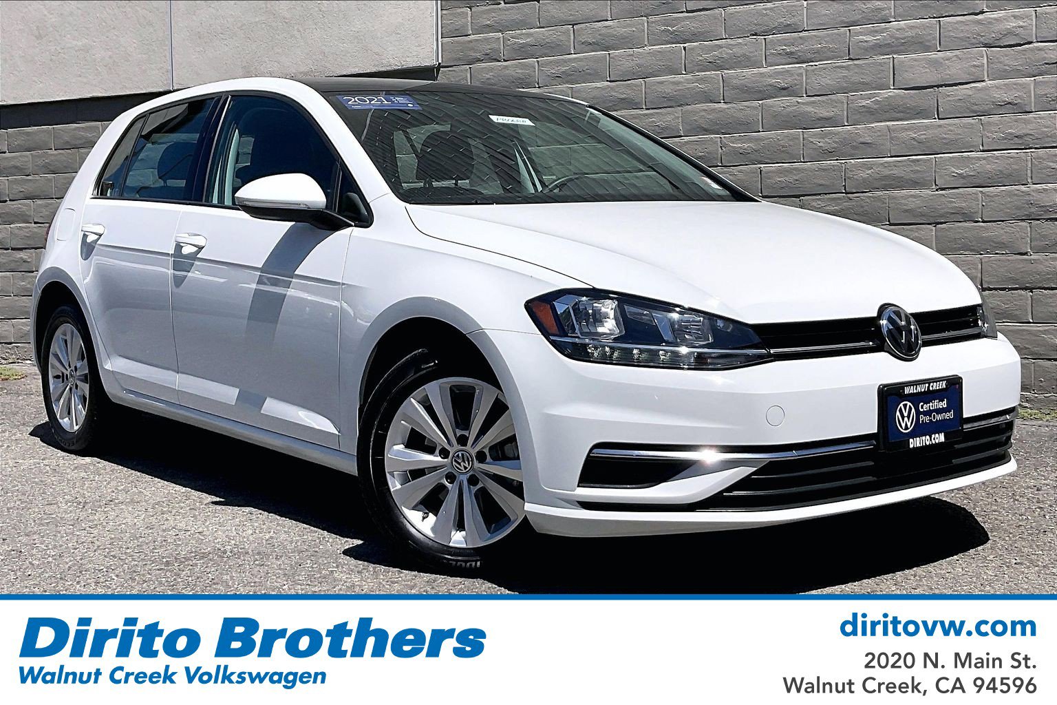 Certified 2021 Volkswagen Golf 4-Door FWD image 1