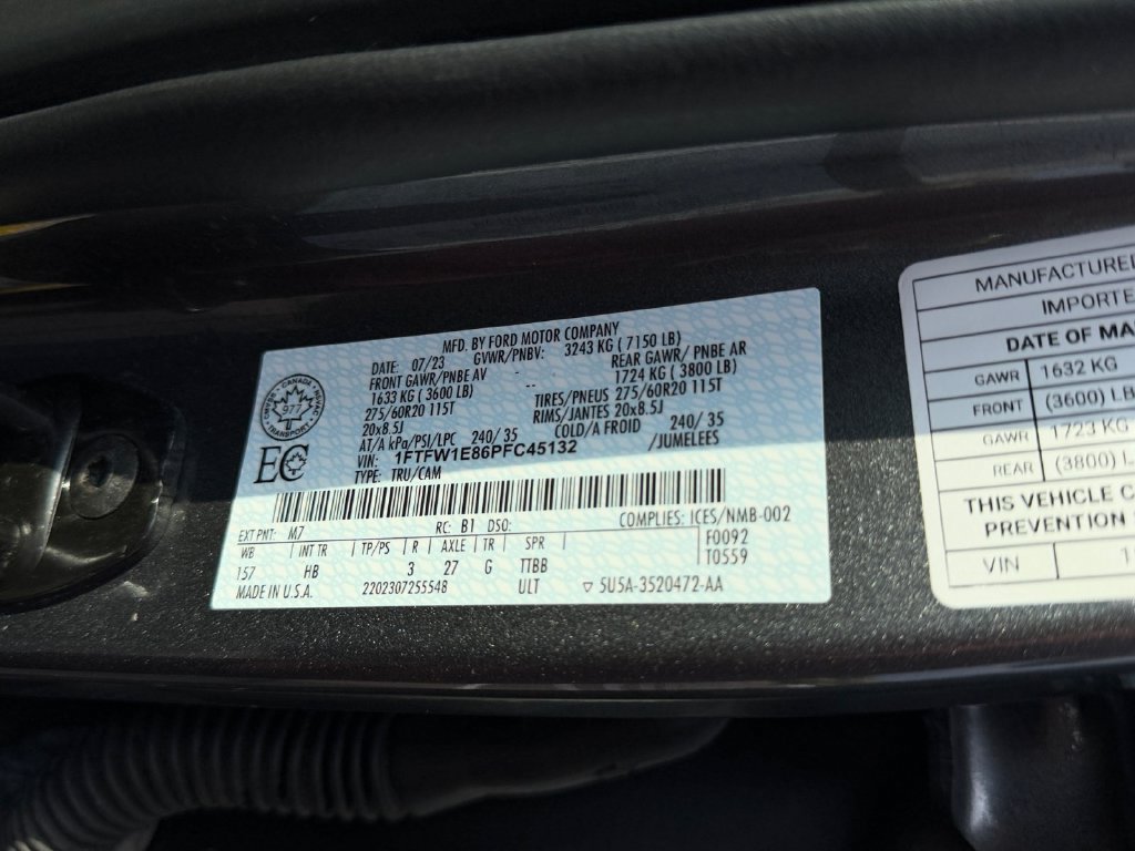 Used 2023 Ford F150 Lariat w/ Equipment Group 502A High AWD/4WD image 38